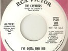 THE CAVALIERS Ive Got To Find Her I Really Love You RCA DJ NORTHERN SOUL USA 45