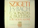 SZIGETI Bach Guild 6 Sonatas Partitas Violin VANGUARD BG 627/9 Red Lbl 3 LP box