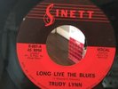 TRUDY LYNN 45 LONG LIVE THE BLUES / WHAT A WASTE - SINETT Rare Texas Soul Funk
