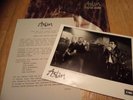 ASLAN-FEEL NO SHAME LP(EMI)+PRESS RELEASE/PHOTO