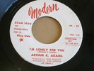 ARTHUR K ADAMS I'm Lonely For You / Let Your Hair Down SOUL 7