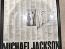 Michael Jackson Signed Bad Lp Sleeve