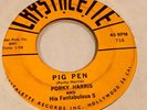 45rpm RARE ROCKIN' INSTRO  / BLUES PORKY HARRIS VG clean