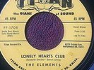 DOO WOP 45 ELEMENTS Titan 1708 VG+  LONELY HEARTS CLUB / BAD MAN
