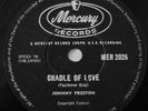 JOHNNY PRESTON - CRADLE OF LOVE / CITY OF TEARS - SOUTH AFRICA - 78 RPM - EXC