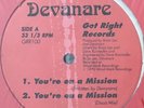 DEVANARE - YOU’RE ON A MISSION - 12  RANDOM RAP;INDIE ELECTRO 1990 mp3