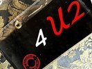 U2 4 U2 PLAY PLASTIC WALLET ( no vinyl ) IN VG+ CONDITION Rare  Bono The Edge