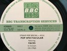 FACES BBC transcription disc Pop spectacular In  Concert 42