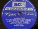 Michael Chapman LP Savage Amusement UK Decca 1st press & Insert SUPERB COPY OOO