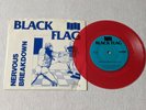 BLACK FLAG - NERVOUS BREAKDOWN (US 1990 ISSUE - RED VINYL - 4 TRACK 7