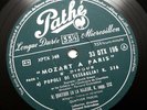 DUMONT PERLEMUTER Mozart a Paris RECORD 5 french 1956 pathe DTX 195 FD LP