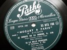 LAZARE LEVY PERLEMUTER Mozart a Paris RECORD 6 french 1956 pathe DTX 196 FD LP
