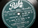 BARENTZEN DESCAVES Mozart a Paris RECORD 7 french 1956 pathe DTX 197 FD LP