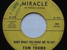 Garage Psych SF Bay Area TOM THUMB Baby What You Want Me To Do? MIRACLE 45 HEAR