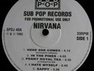 NIRVANA / IN STORE SAMPLER / SUB POP / SPDJ 40 / FOR PROMOTIONAL USE
