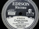 1925 Edison Diamond Disc 51542 - CHARLESTON    - Golden Gate Orchestra - E+