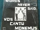 Vos Cantu Monemus - Words Never Said LP private press hippie folk orig. VG+