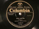 JAZZ MUSICAL STEVEDORES Happy Rhythm / Honeycomb Harmony COLUMBIA 14406   E+