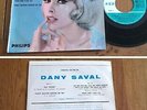 RARE French EP 45t RPM BIEM (7') DANY SAVAL (1962)
