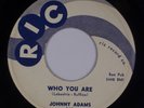 JOHNNY ADAMS: Who You Are / I Won’t Cry US RIC R&B 45 ’59 Orig