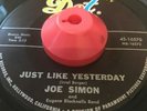 Rare Northern Soul 45 - Joe Simon - Just Like Yesterday DOT US Orig VG+ Hear