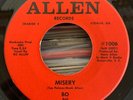 GARAGE ROCK, BO and The Weevils . misery / paradise ALLEN Records