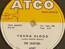 THE COASTERS Young Blood / Searchin' 1957 ATCO 6087 R&B Original 78 VG+