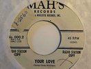 Doo Wop R&B Rockabilly 45 BILLY KENT & ANDANTES Your Love/Take All Of Me Mah's