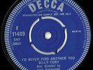 Billy Fury  - I'd Never Find Another You/Sleepless Nights- UK Decca Demo
