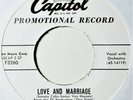 Frank Sinatra Love and Marriage Promo NM Rare DJ 45 7