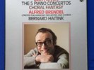 BEETHOVEN Piano Concertos 1-5 & Choral Fantasy BRENDEL/HAITINK PHILIPS 5xLP NM/M