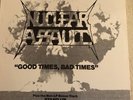 NUCLEAR ASSAULT - Good Times Bad Times - original  12'' promo vinyl never played