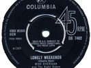 Mike Sheridan And The Nightriders Here I Stand / Lonely Weekends Columbia