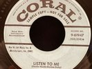 Buddy Holly & The Crickets 45 Listen to Me / I'm Gonna Love You Too Coral Promo