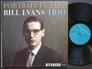 BILL EVANS TRIO Portrait In Jazz LP RIVERSIDE RLP12-315 US '67 MONO Scott LaFaro