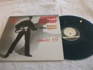 INEDIT 59  maxi 45T  Johnny Hallyday  vinyle couleur sea blue