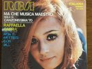Disco a 45 giri di Raffaella Carrà con autografo 45 rpm record signed