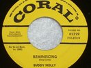 BUDDY HOLLY Reminiscing & Wait Till The Sun Shines Nellie 1962 CORAL Label 45