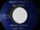 JOHN TINSEY-FREEDOM EXCELSIOR ON GREAT SCOTT VOCAL JAZZ MOD 45-VG+ HEAR