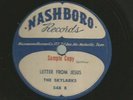 RAUCOUS GOSPEL DOOWOP R&B - 78  SKYLARKS- LETTER FROM JESUS -HEAR- 1955 NASHBORO