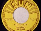 SUN 192 Little Junior's Blue Flames Orig RARE Blues 45 Near Mint Mystery Train
