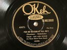 JAZZ BIX BEIDERBECKE TRAM and EDDIE For No Reason At All In C OKEH 40871