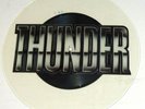 THUNDER Dirty Love / Fired Up UNCUT SHAPED PICTURE DISC Test Pressing