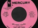 TONY AND TERRI - I WANT YOU (Mercury) - Rare 60's USA Garage Psych 45