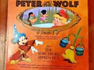 Walt Disney Presents Peter and the Wolf + Sorcerer's Apprentice Record / booklet