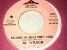 PROMO Al Wilson Falling in Love With You 45 Vinyl Private Psych Soul Funk Rock