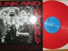 RED Vinyl LP Punk And Disorderly --- Oi The Adicts Dead Kennedys Blitz Red Alert