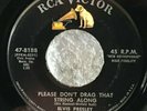 ELVIS PRESLEY Please Don't Drag That String ALONG Rare Misspelled 45 RPM
