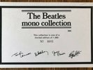 The Beatles UK Mono Collection LP Box Set CERTIFICATE ONLY #0085