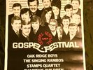 1971 GOSPEL FESTIVAL USA POSTER OAK RIDGE BOYS SINGING RAMBOS JD SUMNER STAMPS